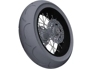 Wheel 5,0x17 3D Model preview
