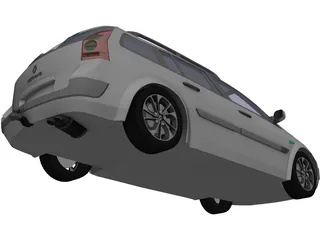 Renault Megane II (2009) 3D Model preview