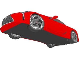 Lexus LC500h 3D Model preview