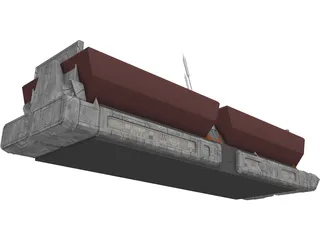 Freight Train 3D Model preview