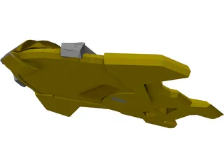 Star Trek Cardassian Hideki 3D Model preview
