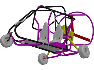 Powered Parachute 3D Model preview