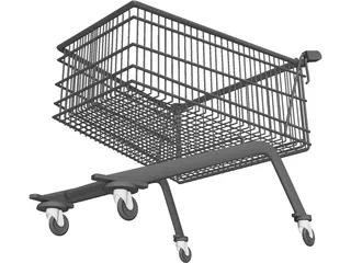 Shopping Cart 3D Model preview