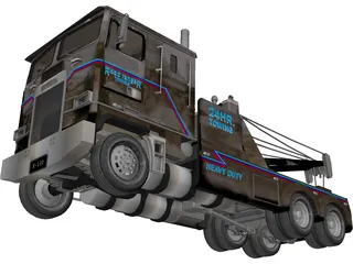 Kenworth K-100 Wrecker 3D Model preview