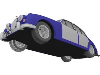 Jaguar Mark II 3D Model preview