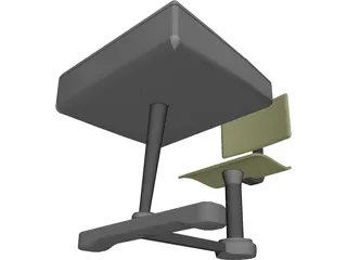 Desk 3D Model preview