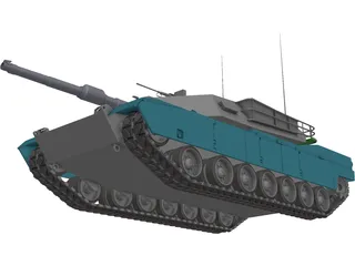 M1 Abrams 3D Model preview