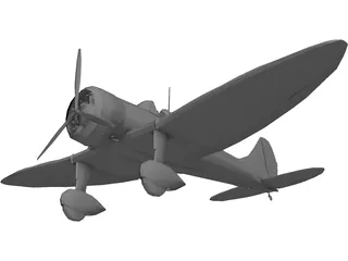 Mitsubishi A5M Claude 3D Model preview
