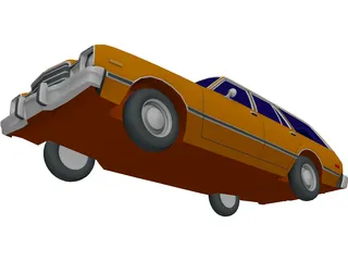 Plymouth Volare Wagon (1977) 3D Model preview