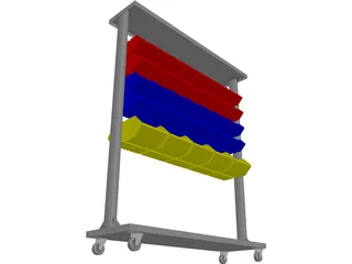 Parts Bin 3D Model preview