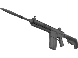 AR-15 3D Model preview