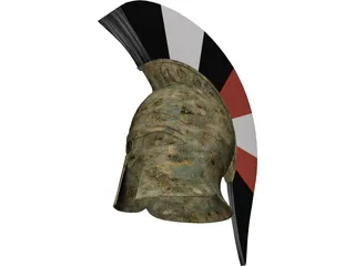 Greek Helmet 3D Model preview
