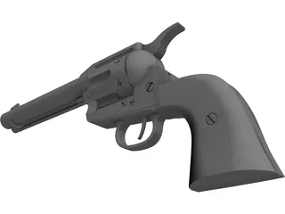 Colt 45 Peacemaker (1873) 3D Model preview