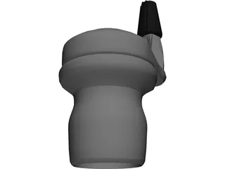 SRAM 7 Gripshift 3D Model preview