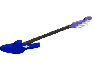 Bass Guitar 3D Model preview