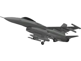 F-16 Falcon 3D Model preview