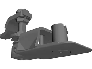 Door Latch 3D Model preview