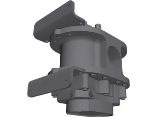 Roots Blower 3D Model preview
