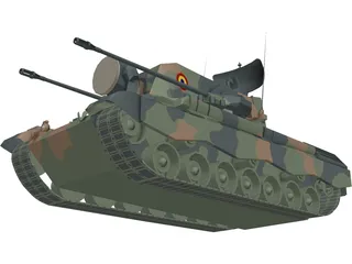 Gepard AA System 3D Model preview
