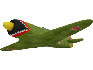Lavochkin La-5 3D Model preview