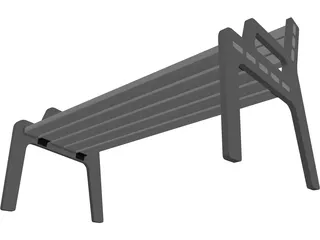 Bench 3D Model preview