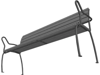 Bench 3D Model preview