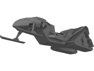 Snowmobile Concept 3D Model preview
