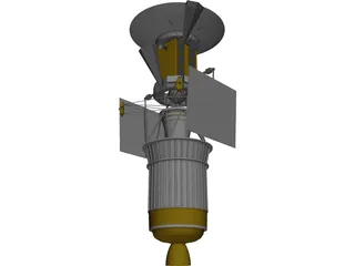 Magellan Probe with Booster 3D Model preview