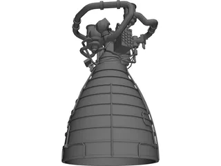 Space Shuttle Main Engine 3D Model preview