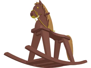 Rocking Horse 3D Model preview