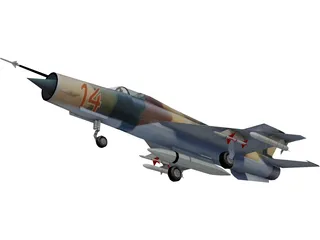 MiG-21 LanceR C 3D Model preview
