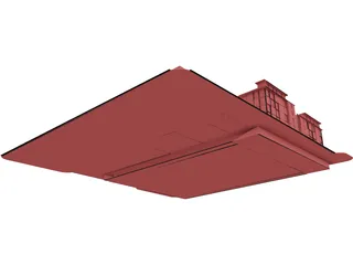 Apartment Buildings 3D Model preview