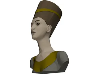Nefertiti Head 3D Model preview