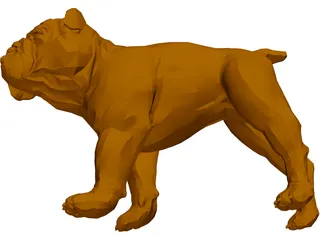 Bulldog 3D Model preview