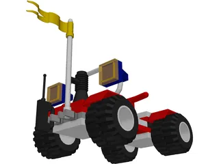LEGO Car 3D Model preview