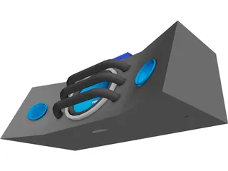 Kenwood Subwoofer 3D Model preview