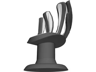 Hand Chair 3D Model preview