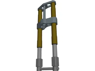 Superbike Fork 3D Model preview