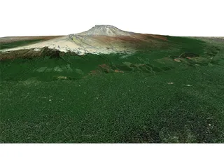 Kilimanjaro Volcano 3D Model preview