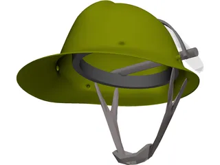 Helmet Fireman 3D Model preview