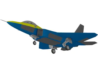 F/A-22 Raptor 3D Model preview