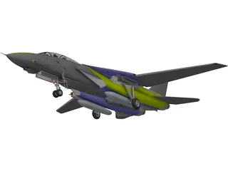 F-14A Tomcat 3D Model preview