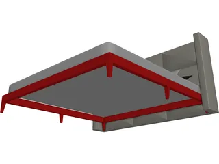 Mura Design Bed 3D Model preview