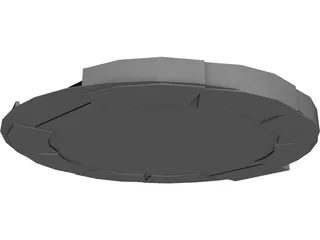 Cricket Ground 3D Model preview