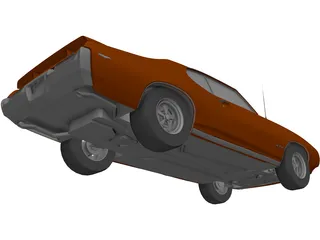 Pontiac GTO (1969) 3D Model preview