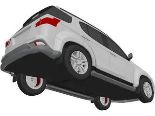 Isuzu Mu-X (2020) 3D Model preview