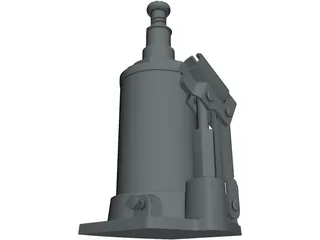 Hydraulic Jack 3D Model preview
