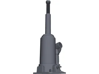 Hydraulic Jack 3D Model preview