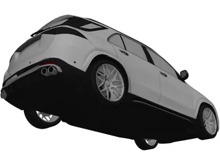 Mercedes-Benz GLE63 AMG (2019) 3D Model preview