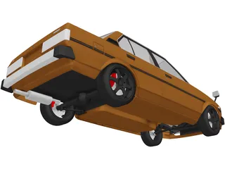Toyota Corolla DX 3D Model preview